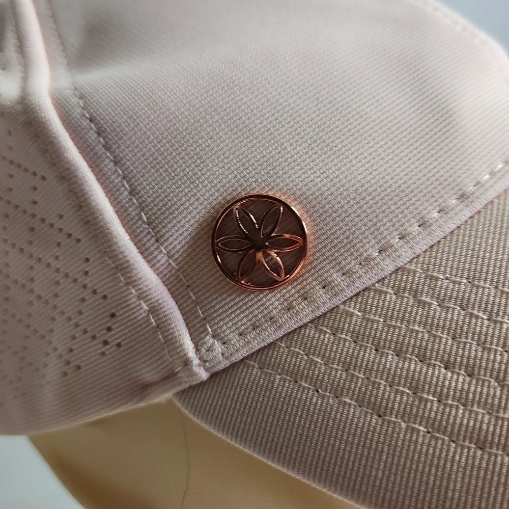 Gaiam Wander Breathable Geo Blush Pink Baseball Hat Cap